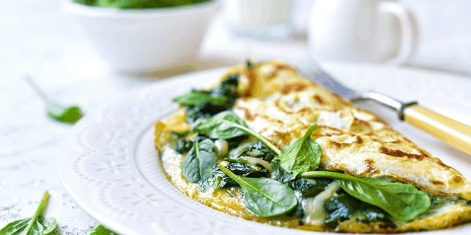 spinach-omlette