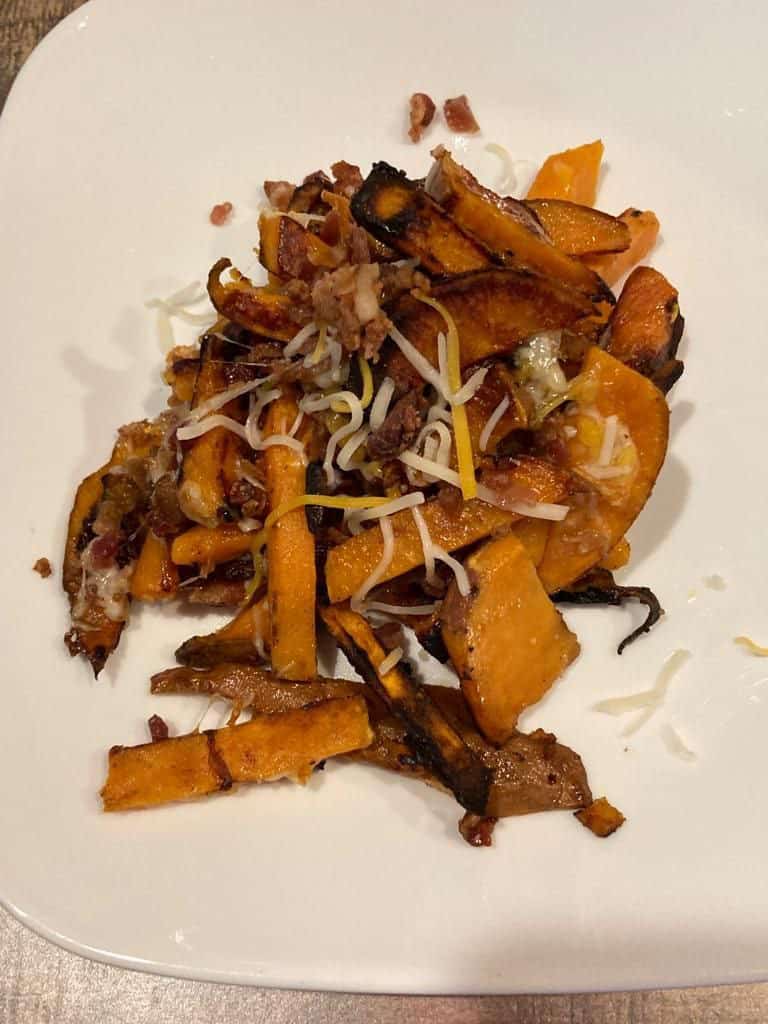 Nutritious & Delicious Bacon and Cheese Sweet Potato Fries The Good
